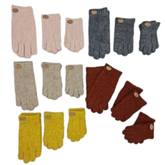 Luvas Caneladas em Malha – Monnuage