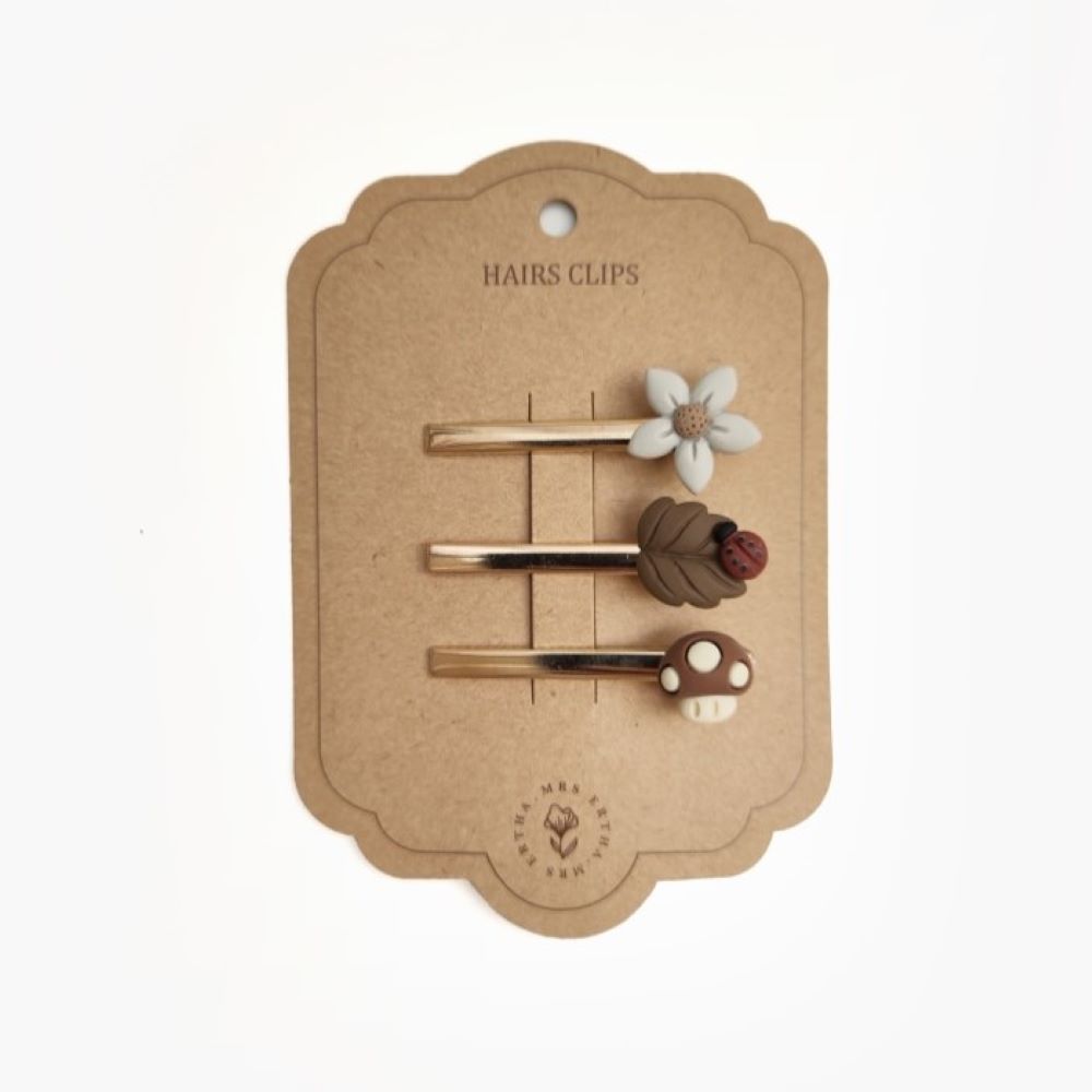Lot de 3 pinces à cheveux - Mme Ertha