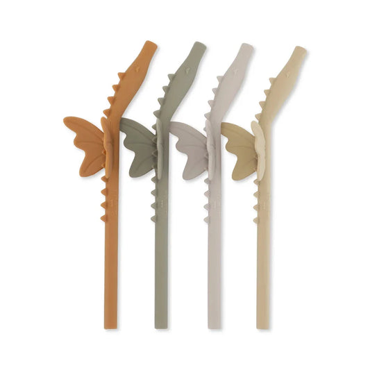 Palhinhas de silicone Dragon - Konges Slojd