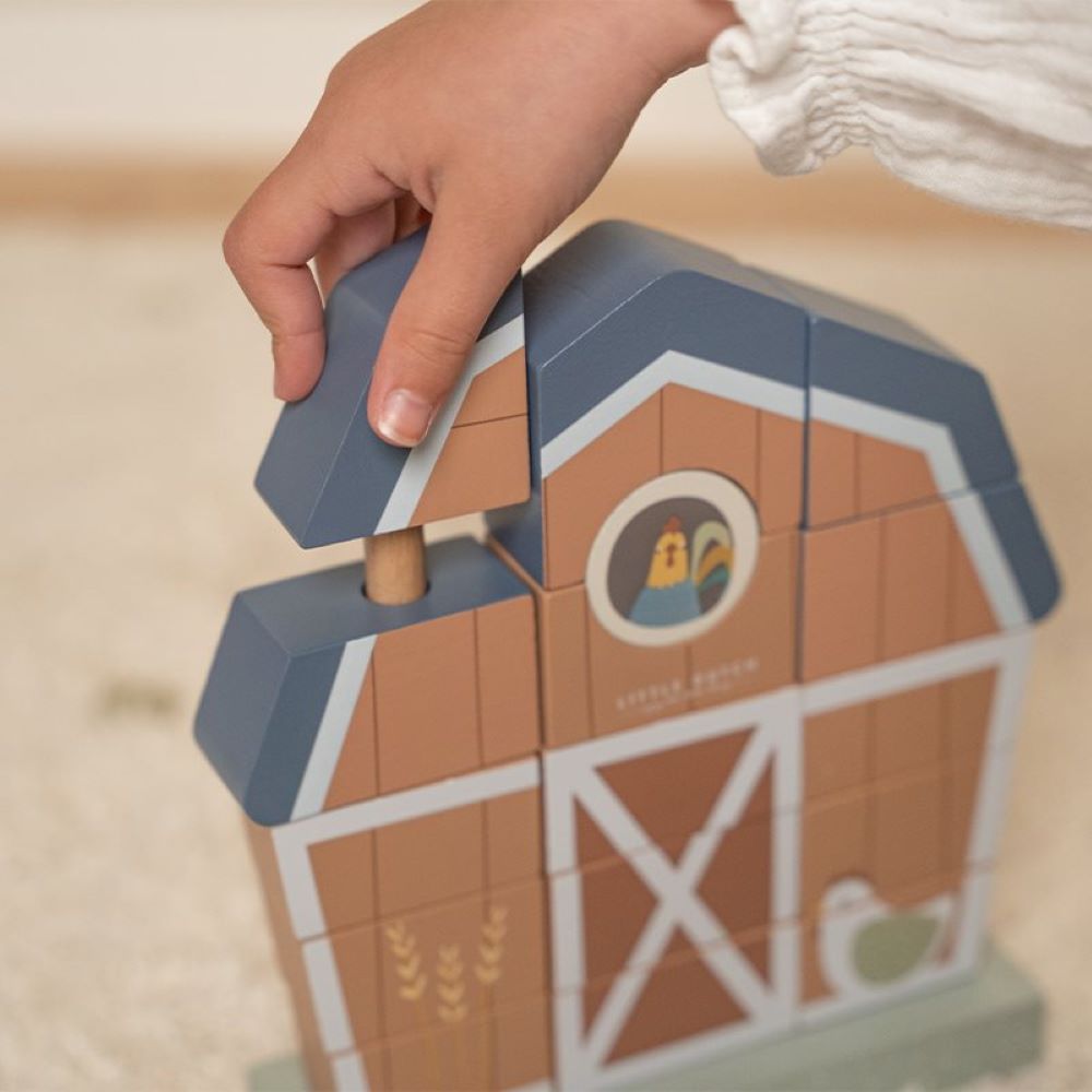 Petite ferme empilable en bois - Little Dutch