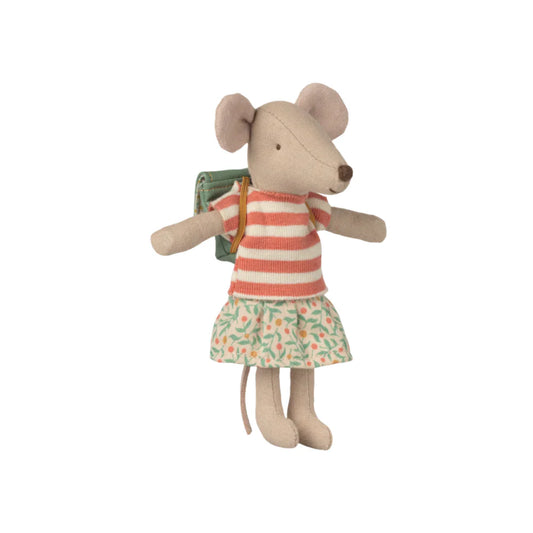 Conjunto de Roupa e Mochila para Big Sister Mouse Verde - Maileg