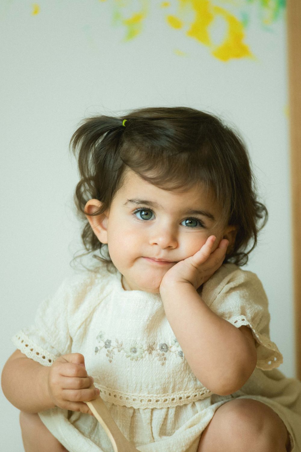 Vestido com bordado e detalhes em renda - Snug