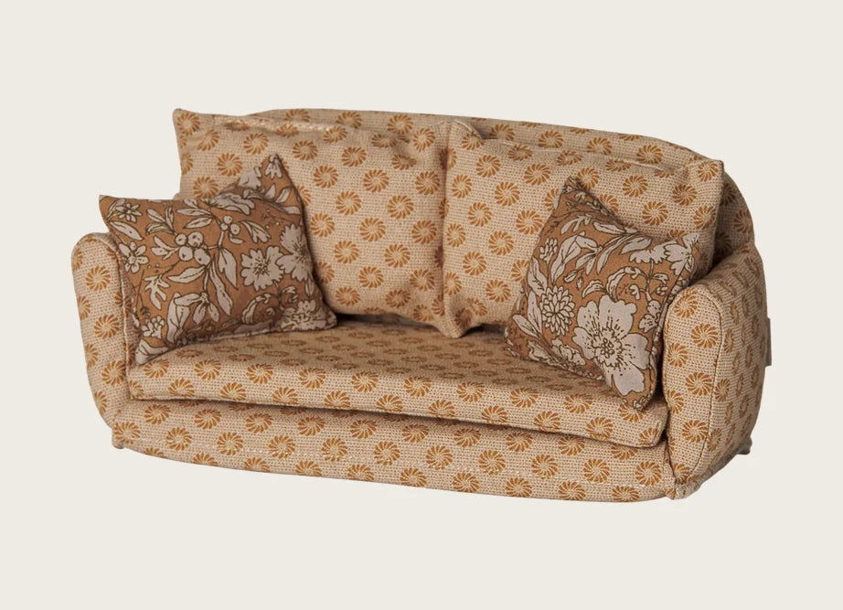 Sofa Bed, Mouse Large Ocher - Maileg