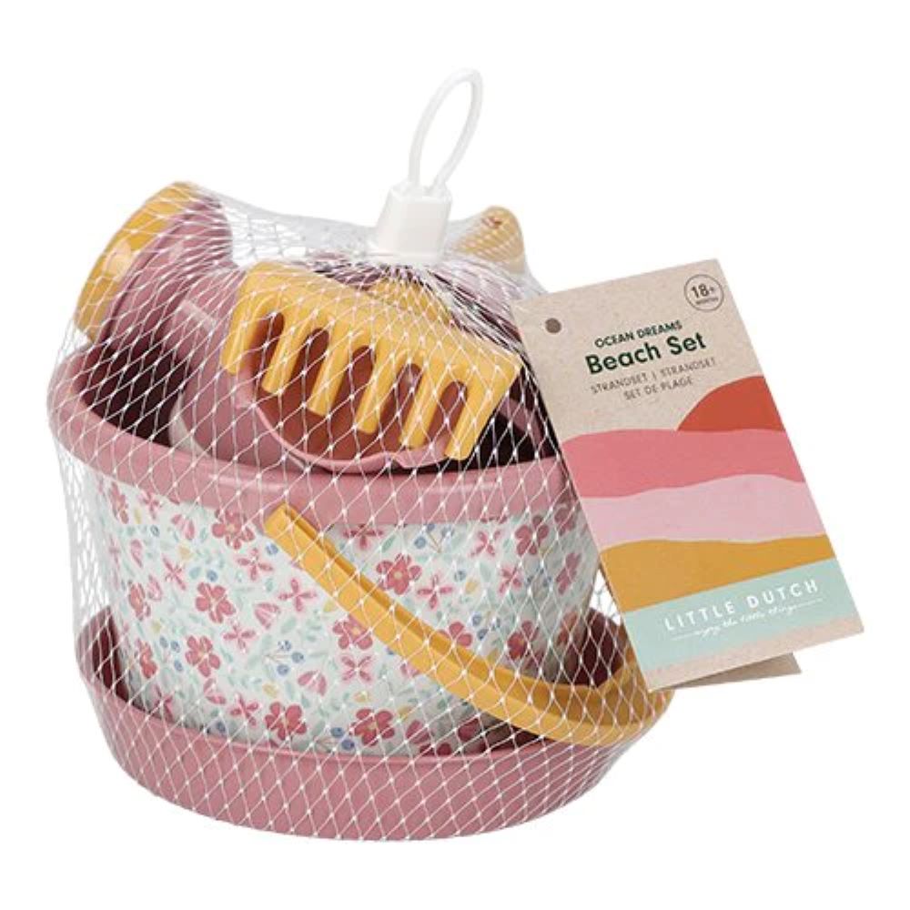 Set Brinquedos de Praia Pink Flower - Little Dutch