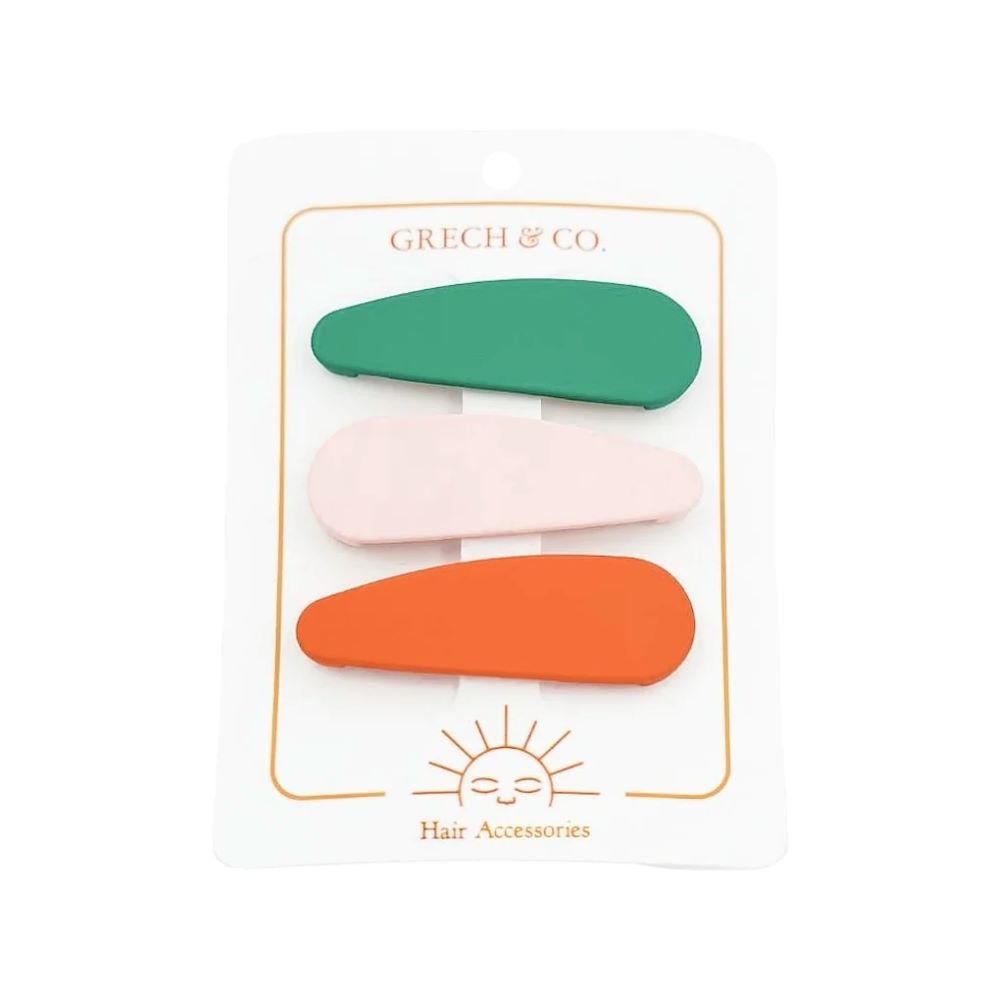 Lot de 3 pinces à cheveux mates - Grech &amp; Co