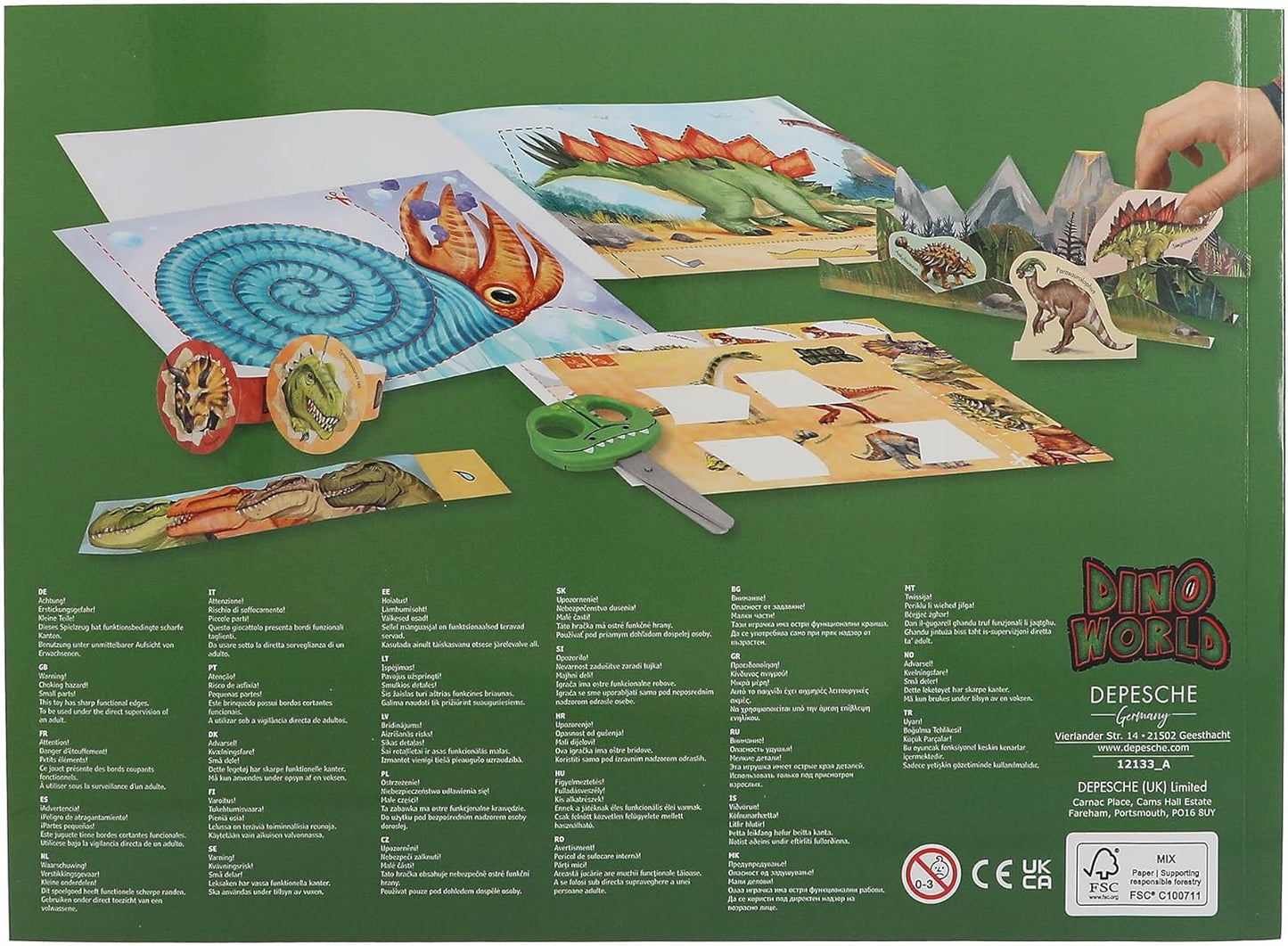 Snip Snap Book - Dino World