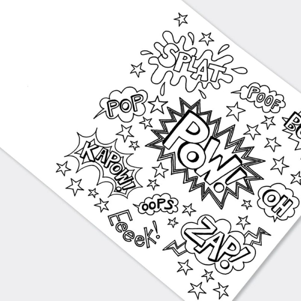 Livro de Colorir Super Hero - Rachel Ellen Designs