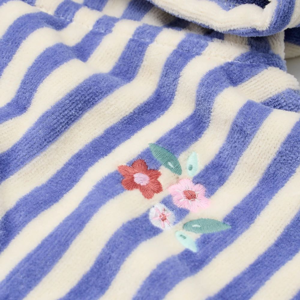 Poncho de Praia Dreamy Purple Stripe - Little Dutch