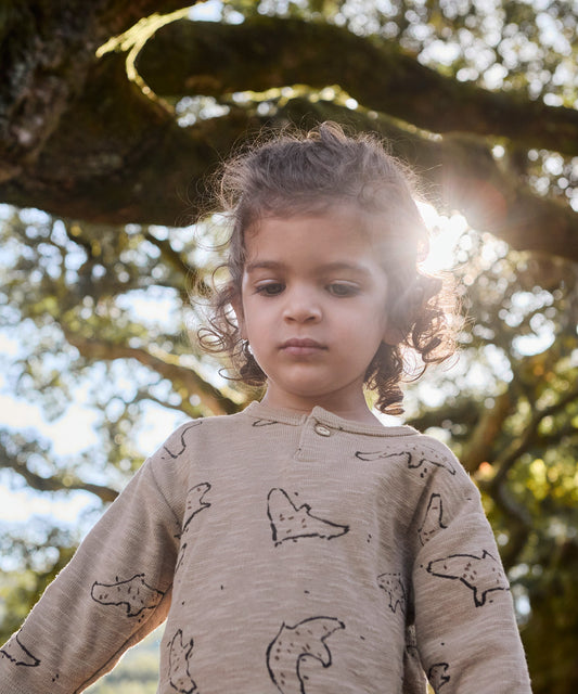 Longsleeve de malha com estampado de pássaros - Play Up