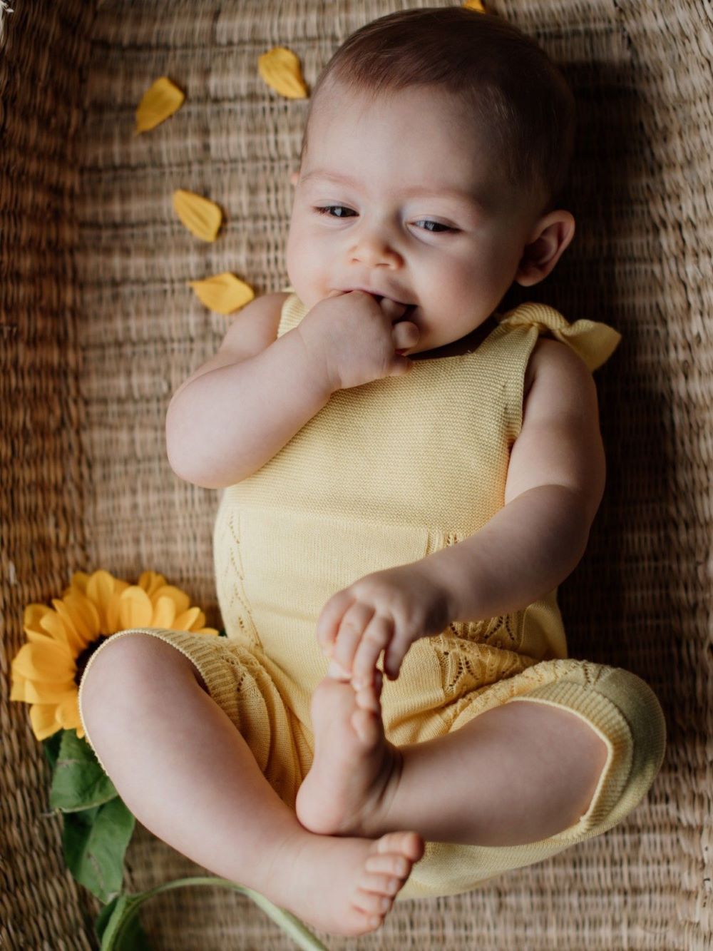 Salopette en tricot de coton SUMMER GLOW - Wedoble