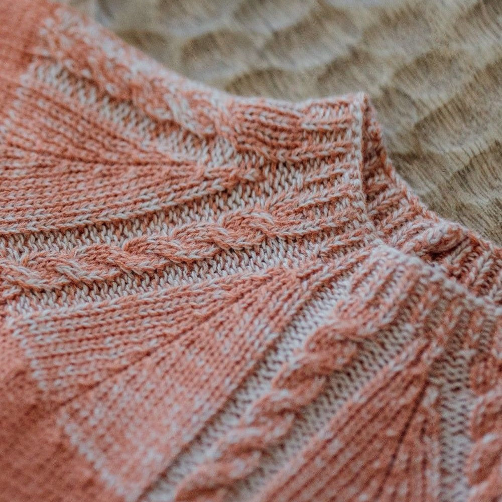Combinaison en tricot de coton à manches courtes | CÔTÉ HEUREUX - Wedoble