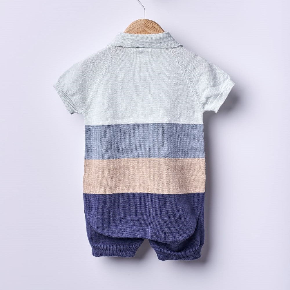 Fofo polo de manga curta tricotado em algodão | SEA BREEZE - Wedoble