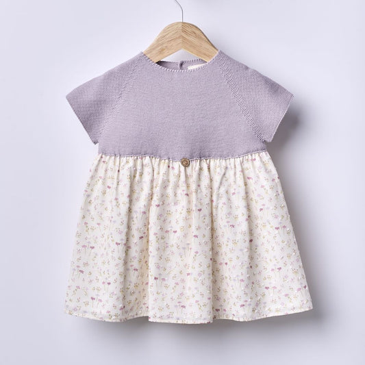 Vestido de manga curta com estampado floral | BREEZE - Wedoble