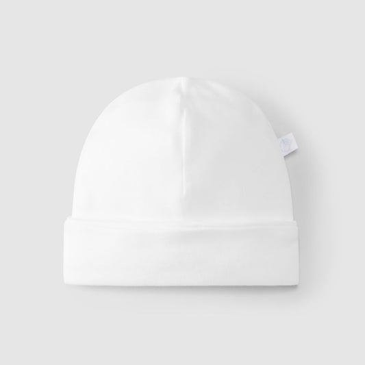 Bonnet en tricot de coton uni - Laranjinha