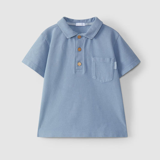 Polo piqué avec poche - Laranjinha