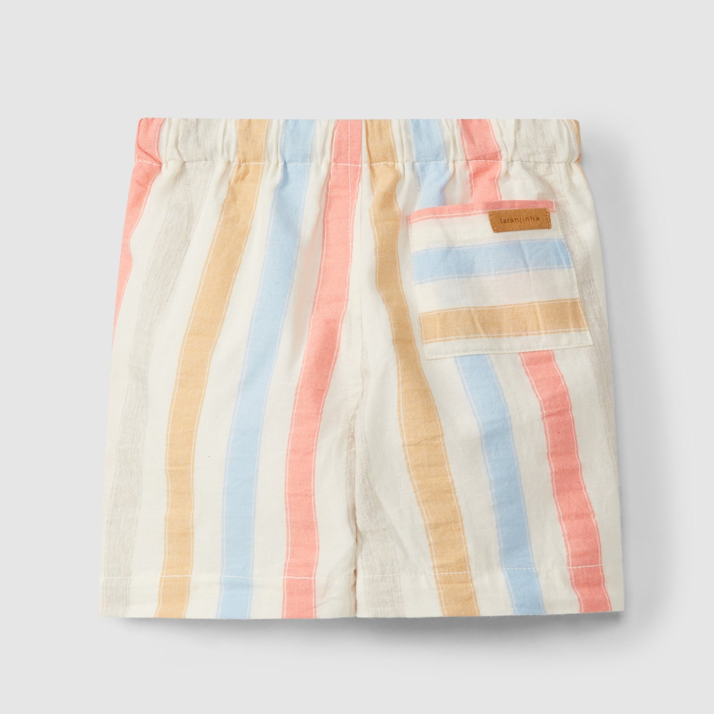 Short rayé à trois poches - Laranjinha