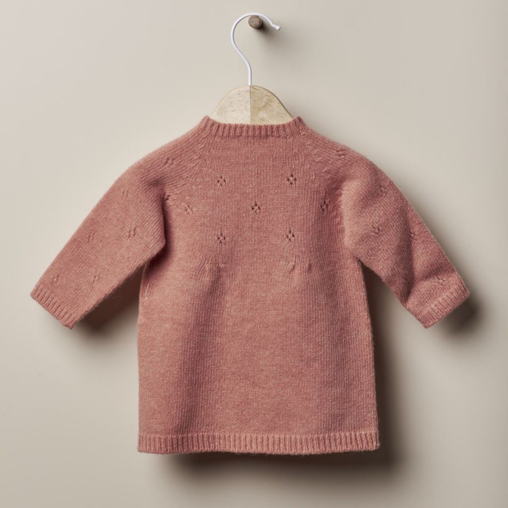 Robe en laine tricotée | LES TONS DES JARDINS EN HIVER - Wedoble