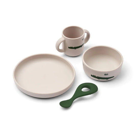 Coffret repas en silicone pour bébé Vivi Carlos - Liewood 