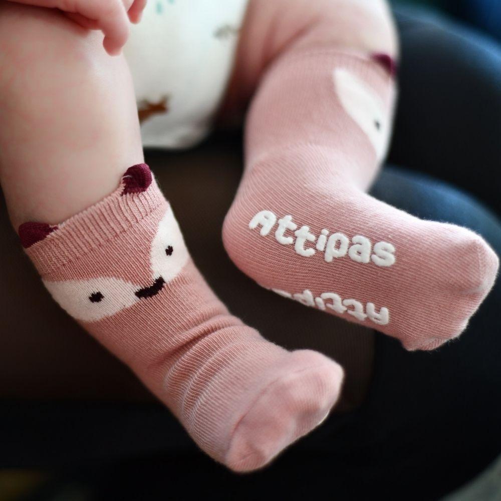 Chaussettes antidérapantes en forme de pied - Attipas