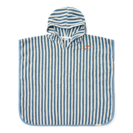 Poncho Ocean Sea Life Ocean Blue - Little Dutch