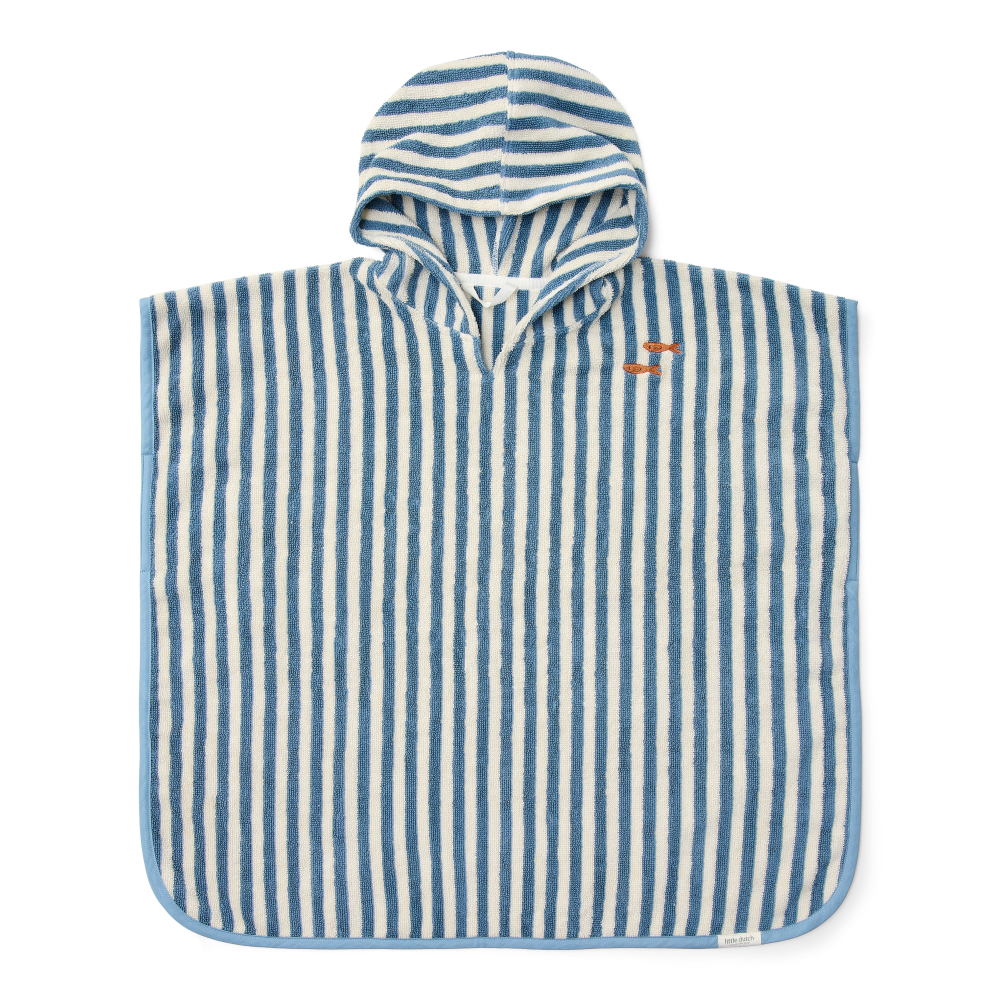 Poncho Ocean Sea Life Ocean Blue - Little Dutch