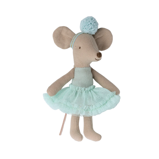 Bailarina Mouse Little Sister Light Mint - Maileg