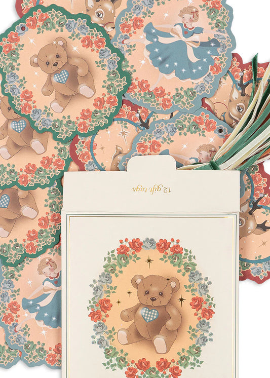 Conjunto etiquetas de embrulho Natal - Konges slojd