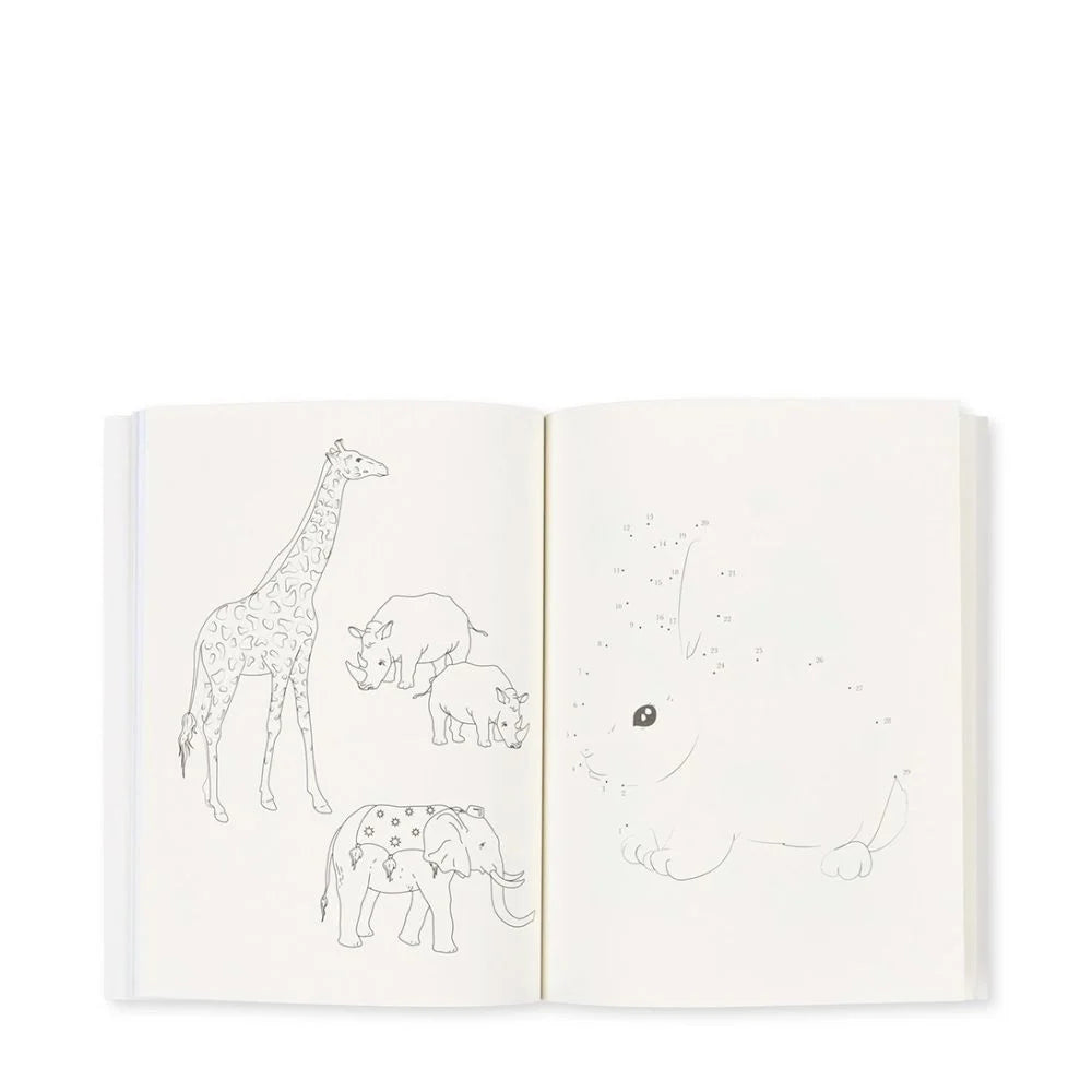 Livro de Actividades com 6 Lápis de Colorir - Konges Slojd