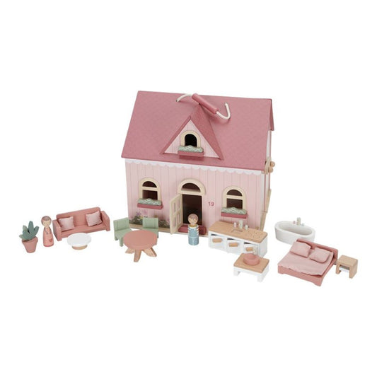 Maison de poupée portable en bois - Little Dutch