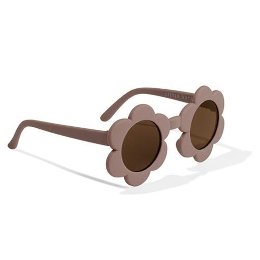 Lunettes de soleil pour enfants à motif fleuri mauve - Little Dutch