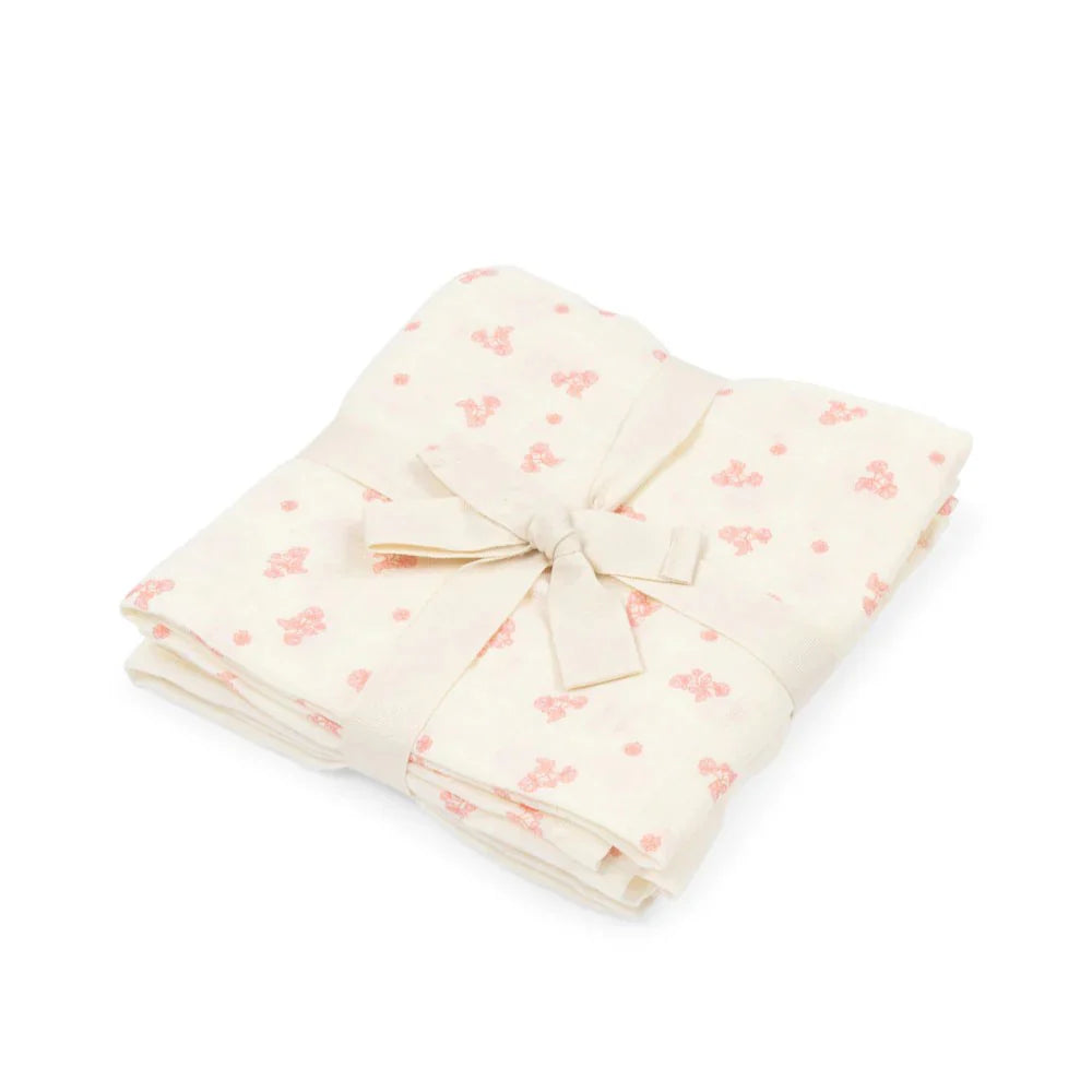 Pack 3 Fraldas de musselina em algodão orgânico Ilmia - Fanga Fontana - Konges Slojd