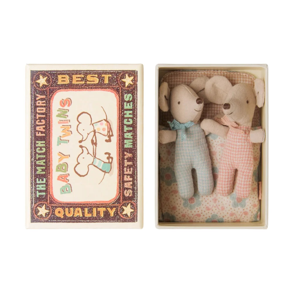 Twins Baby mice in matchbox - Maileg