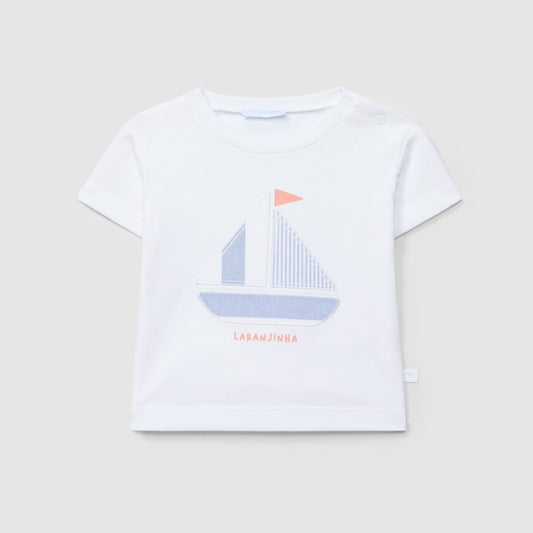 T-shirt barco - Laranjinha